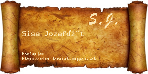 Sisa Jozafát névjegykártya